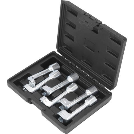 Clé à douille injecteur en L 6 pièces 1/2 pouce 12-19mm Démonteur ligne carburant Outil de retrait rapide pour conduite essence. (1/5)