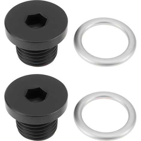Lot de 2 Bouchons de Vidange M14x1,5 avec Joint 9004317RMP N0138157 Compatible avec A7 4G 2.8 3.0 3.0D 2010-2018 (1/5)