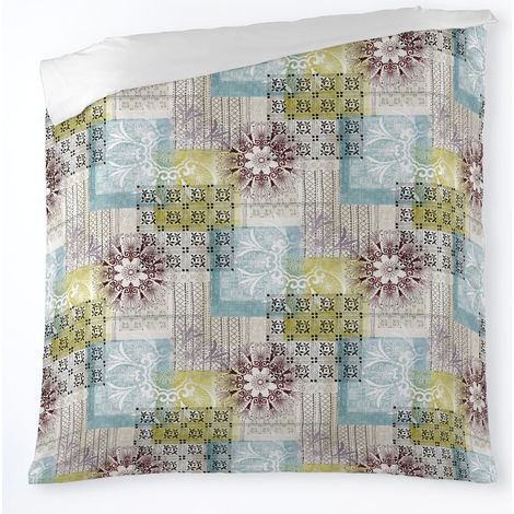 FUNDA NÓRDICA ESTAMPADA DORIAN (1 PIEZA) - IMPRESIÓN DIGITAL - CAMA DE 135/140 CM - PARTE ESTAMPADA 100% ALGODÓN - PARTE LISA 50% ALGODÓN / 50% POLIÉSTER - 144 HILOS