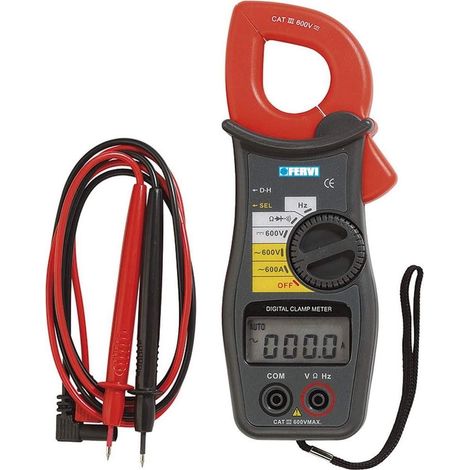 DIGITAL ZANGEN MULTIMETER STROMZANGE AMPEREMETER ZANGEMESSGERÄT FERVI P080