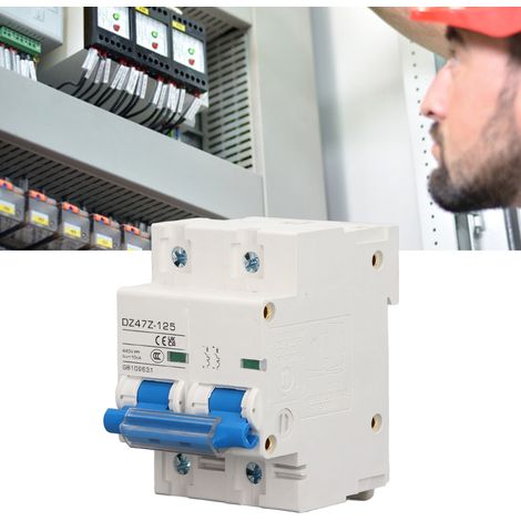 Interrupteur sectionneur CC haute intensité 10 kA 440 V bipolaire pour systèmes photovoltaïques. Disjoncteur CC photovoltaïque DZ47Z-125D125 (1/5)