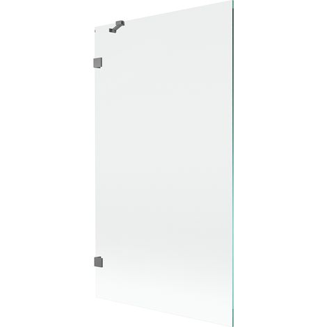 Mexen Lunar Badewannen-Partition, 1-türig, 100 x 150 cm, transparent, Gun Metal - 897-100-000-95-00 (1/5)
