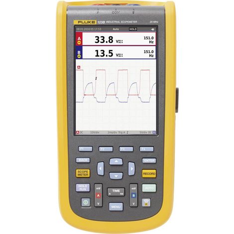 Fluke 123B/EU Oscilloscopio portatile 20 MHz 2 canali 4 kSa/s Funzioni multimetro 1 pz. (1/5)
