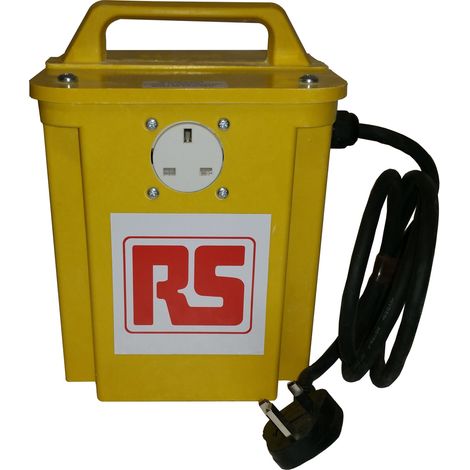 Transformateur d'isolement portable 1.5kVA, primaire 230V c.a., secondaire 230V, 2 x 13A ( Prix pour 1 ) (1/2)