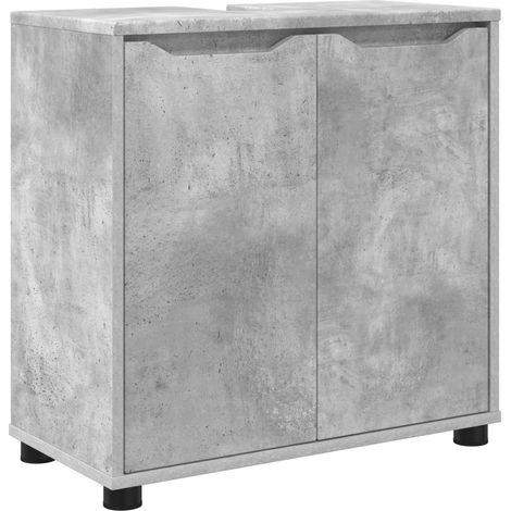 Armario para lavabo de baño Gris Concreto 60 x 30 x 60 cm vidaXL (1/5)
