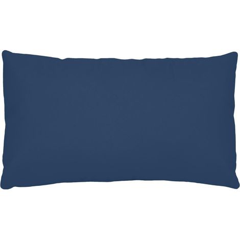 1 Taie d'oreiller coton uni 50 x 70 cm Alice bleu