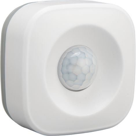 Détecteur de Mouvement Intelligent Sans Fil avec Application et Sirène, Capteur PIR pour Sécurité Maison, Intérieur et Extérieur, Blanc (1/5)