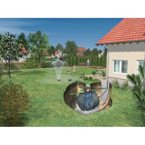 CARAT XL Erdtank-Paket 13000L DN160 Garten-Jet, begehbar
