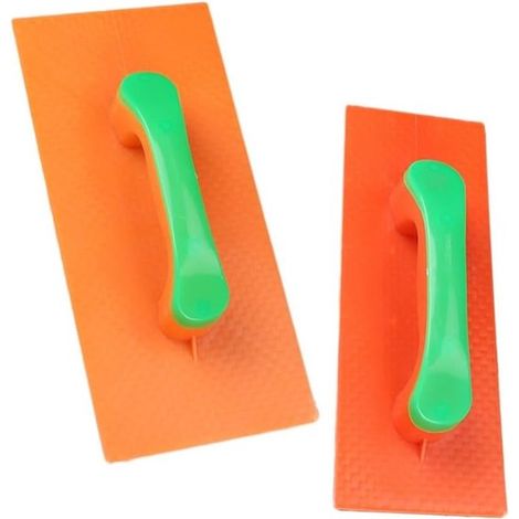 Set di 2 attrezzi in plastica per lavori di muratura, intonacatura, livellamento del calcestruzzo, levigatura del cartongesso e posa di piastrelle in interni. (1/5)