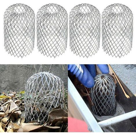 6 Pièces Filtres de Gouttière en Aluminium Grille Protection Gouttiere Protège-gouttières en Métal Protection Gouttiere Feuilles pour Maison, Avant-toit, Fossé, Égout (1/5)
