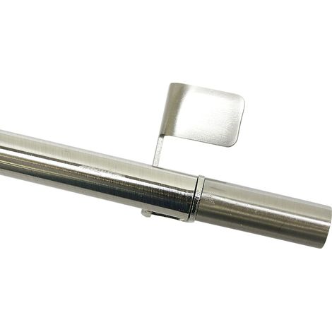 Gardinia Morsetto di Chiusura, Allungabile, Assemblaggio Senza Viti e forature, Press&Go cilindrico, Diametro 8/10 mm, Lunghezza 30-50 cm, Metallo, Effetto Acciaio Inox (1/4)