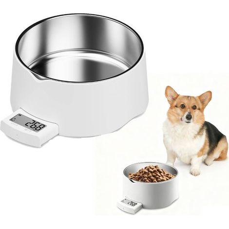 Balanza inteligente Bluetooth de acero inoxidable para mascotas, Balanza para jaula de perros, Color blanco retráctil (1/5)