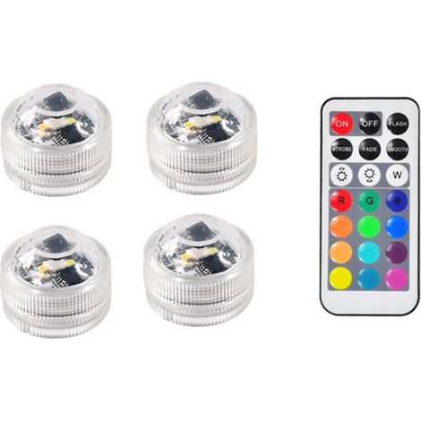 Mini lampe Submersible à LED avec télécommande, imperméable conforme à la norme IP65, luminaire décoratif d'intérieur (1/5)