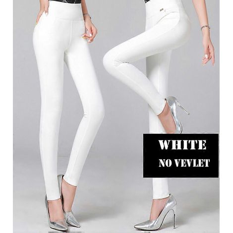 Legging femme velours côtelé taille haute, pantalon skinny long chaud pour hiver, leggings femme automne hiver, coupe ajustée, extensible, douceur premium, lot unique (1/5)