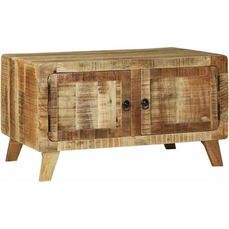 Couchtisch Braun 80 x 54 x 45 cm Massivholz Mango