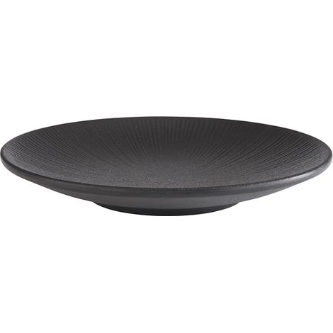APS 85063 Assiette NERO, Ø 21 cm, hauteur 3 cm, mélamine, noir (1/2)