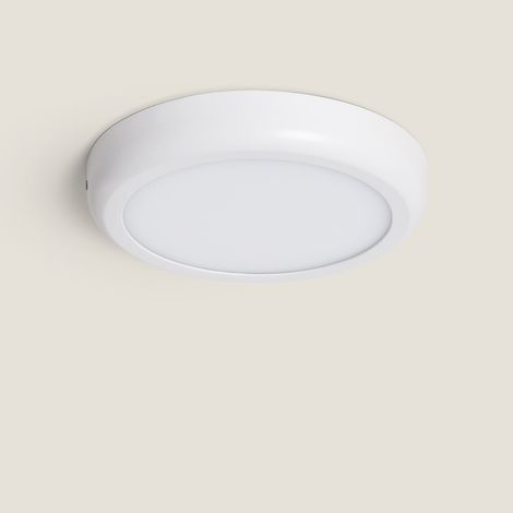 Plafoniera LED 18W Circolare Metallo Ø225 mm Design Bianco 6000K Bianco Freddo