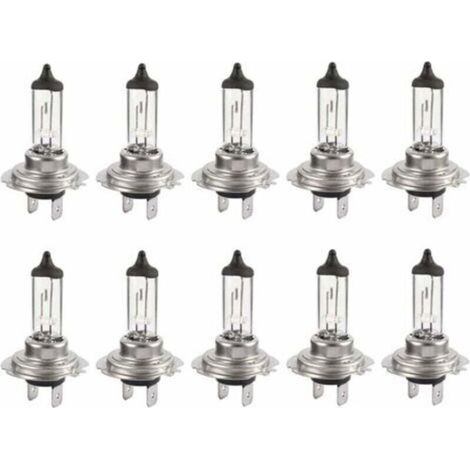 10er-Pack 12V H7 55W LED-Halogenlampen – Lange Lebensdauer, Weiß, Abblendlicht für PKW