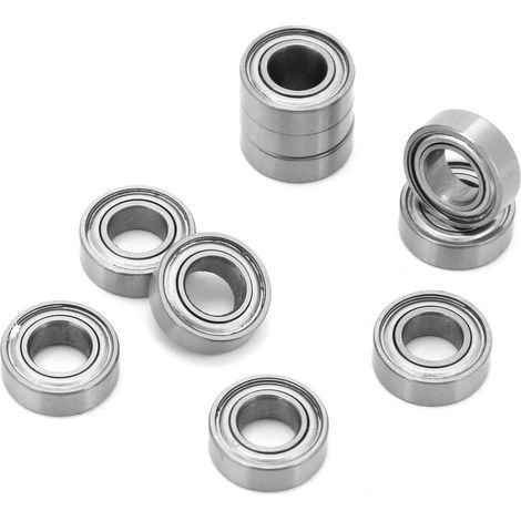 10 Stück R166ZZ Rillenkugellager aus Stahl, 4,762 x 9,525 x 3,175 mm, mit Metallabschirmung (1/5)