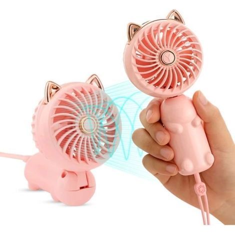 Hand FanMini portable fan with rechargeable battery and 3 speedssmall personal electric fan BURNER (1/4)
