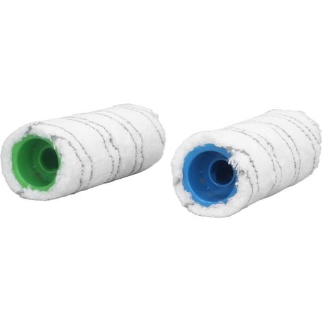 Ortviai Rouleau de Brosse pour Nettoyeur de Sol Kärcher FC3/FC3D/FC5/FC5D/FC7, Microfibre Gris Lavable (1/4)