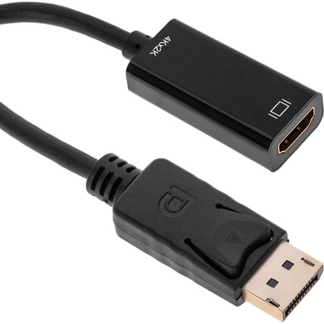BeMatik - Adaptateur DisplayPort vers HDMI passif 10 cm (1/5)
