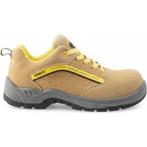 Workfit DUNE Zapato de Seguridad S1 – Puntera Fibra de Vidrio 200 J, Suela PU Doble Densidad Antideslizante y Antiestática  38  38 (1/5)
