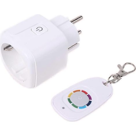 Télécommande sans fil RF 433 MHz pour la maison et le bureau, compatible avec les prises électriques intelligentes WiFi et les minuteries (prise UE).