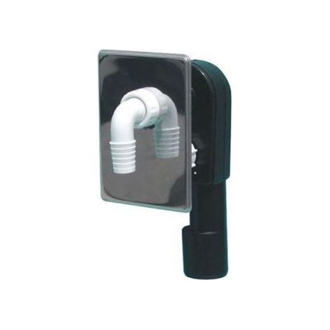 SIFONE INCASSO ATTACCO PLASTICA LAVATRICE LAVASTOVIGLIE D. MM 40 GHIDINI (15182)
