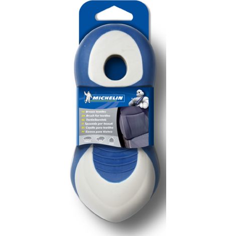 Cepillo de limpieza textil MICHELIN 009484 para moquetas de auto fibras de poliéster mango antideslizante azul 20 x 6 x 7 cm (1/3)