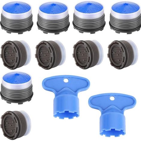 Wasserhahnfilter-Set – wassersparend – 10er-Pack – PVC