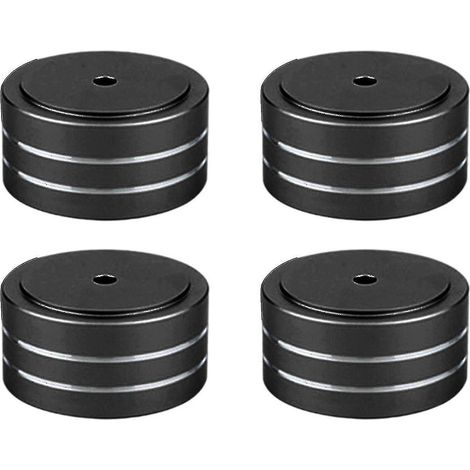 Pieds d'isolation en aluminium pour amplificateur Hi-Fi, haut-parleur et platine vinyle (DAC), 40 x 20 mm, 4 pièces