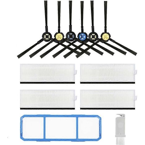 Filtre pour aspirateur brosse pour aspirateur Filtre de brosse pour aspirateur filtre de A7 A9S V8 V8S X750 X785 X800 SSR Robot Aspirateur de remplacement Filtres Side Brosses Accessoires (1/5)