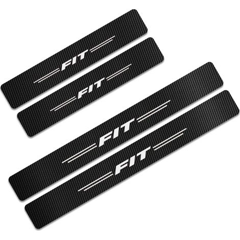 (Pour Fit) 4 autocollants de protection de seuil de porte de voiture pour Honda City,Odyssey,CRV,Legend,Jazz,RR,VTi,Si - Accessoires de décoration automobile (1/3)
