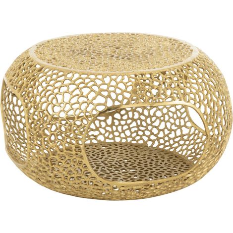 Table Basse en Métal "Cecelia" 76cm Doré (1/5)