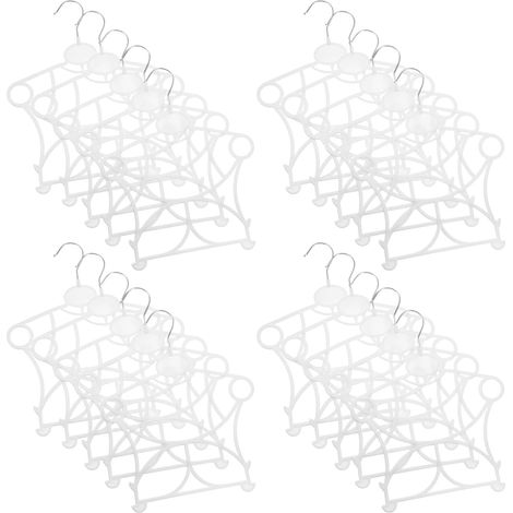 20 Pièces Lot de Cintres Blancs pour Garçon Fille Cintres Plastique pour Petits Vêtements de Garçon Fille Organisateur de Placard pour Chambre (1/5)