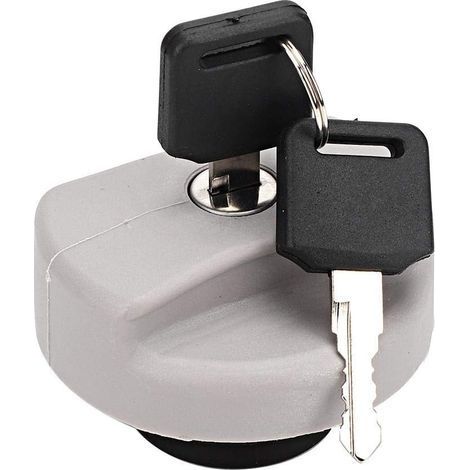 Fuel tank cap for Vauxhall Opel, fuel tank cap, grey petrol cap with locking cover and keys 1702834 93224461 suitable for Opel Vectra Astra (1/5)