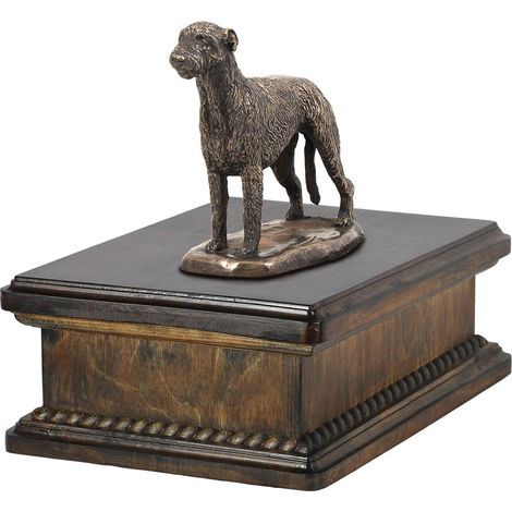 Urne funéraire pour lévrier irlandais, urne classique avec statuette, urne élégante ornée d'un chien, par Art-Dog (1/5)