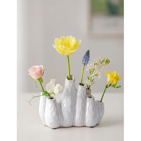 Petit Ceramique Vase Fleurs: à Ouvertures Multiples (1/5)