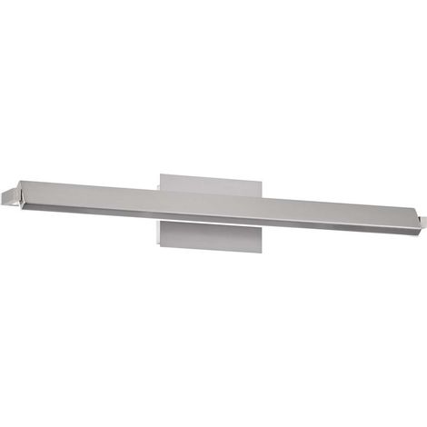 Applique murale couloir lampe chambre LED métal nickel orientable L 60 cm (1/5)