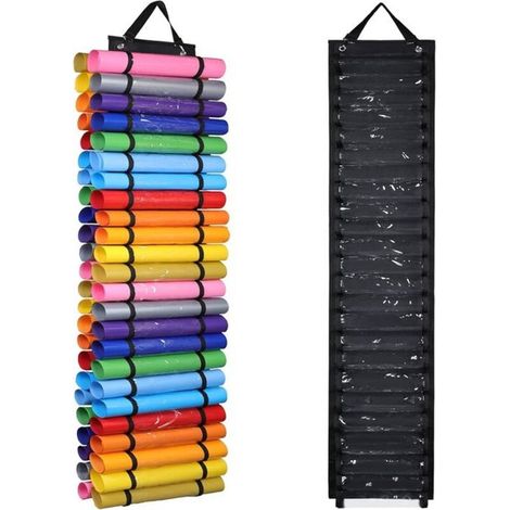 Aufbewahrungsorganizer für Vinylfolien – Wand-/Tür-Vinylrollenhalter