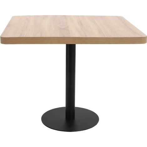 Maison Exclusive - Tavolo da Bistrot Marrone Chiaro 80x80 cm in MDF (1/5)