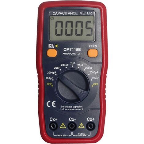 CM7115B Multimètre capacimètre avec écran LCD - Outil de mesure (1/5)