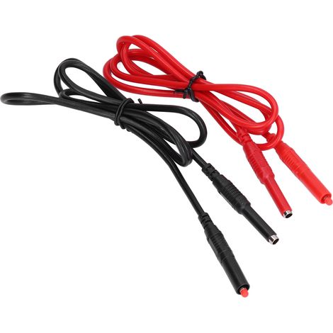 4er-Pack stapelbare 4-mm-Bananenstecker-Messleitungen (Stecker-Stecker) für Multimeter, elektrische Messleitungen, hochwertige Steckverbinder, Prüfspitzen-Set (1/5)