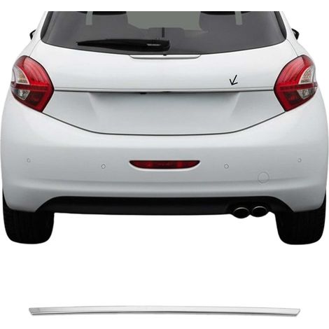 Garniture de Hayon Coffre pour Peugeot 208 2012-2019 acier inox (1/5)