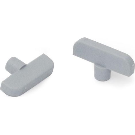 HERRAJES ALK soporte balda secreto piv.5 canal.3 gris (caja 100) (1/2)