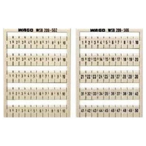 Cadre avec marqueurs 10x 11-20 209-503 /5pcs/