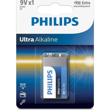 Alkalische philips 6lr61e1b/10/ 9v Batterie