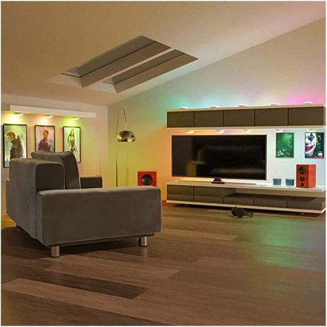 Lumières LED Armoire Lumières de festival d'armoire avec télécommande Blanc 3 lampes, 1 télécommande (1/5)