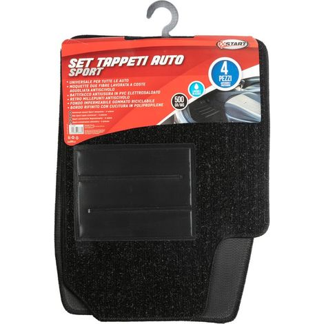 Set Completo Tappeti Auto Sport in moquette 500 GR/MQ Universale